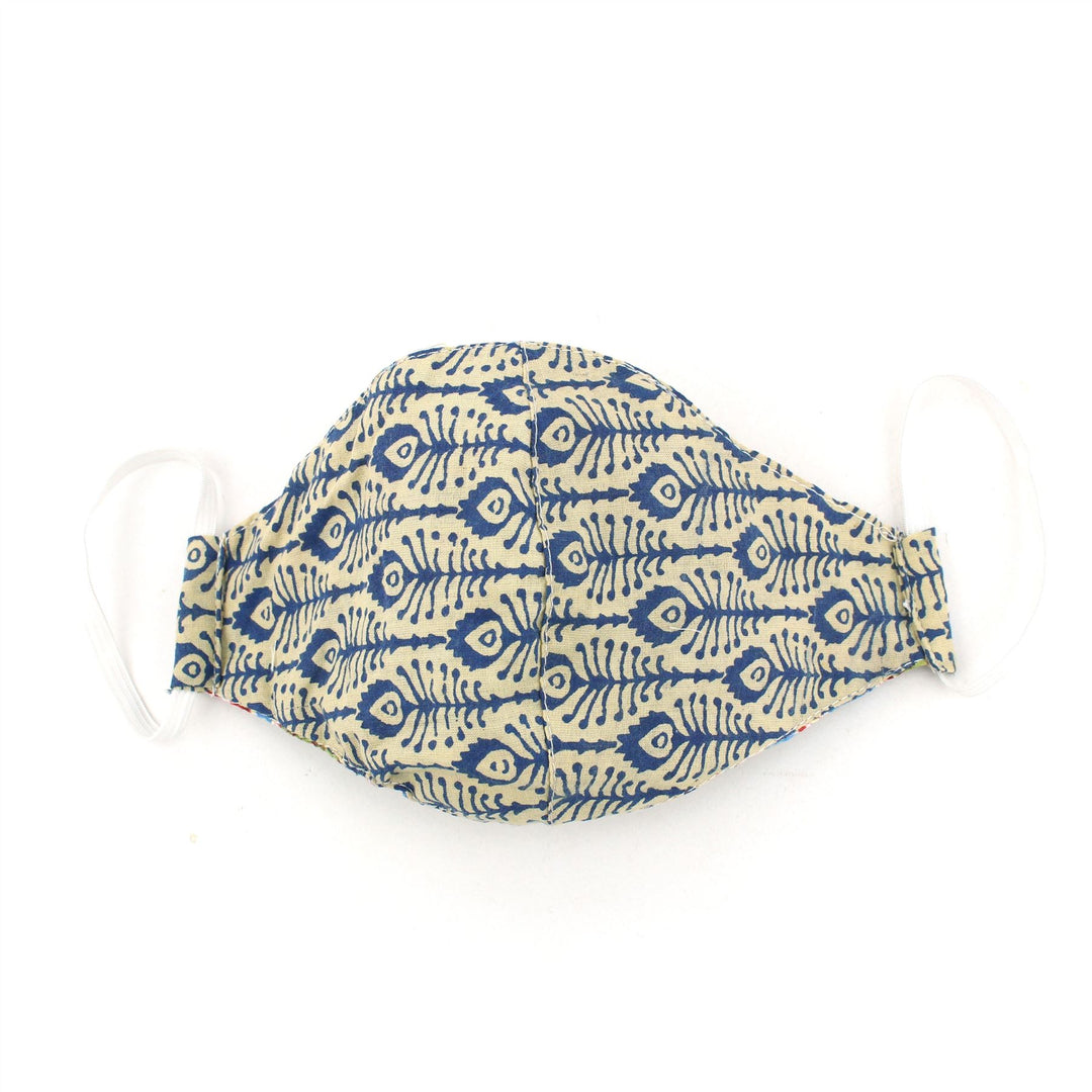 100% Cotton Handmade Pleated Face-Mask