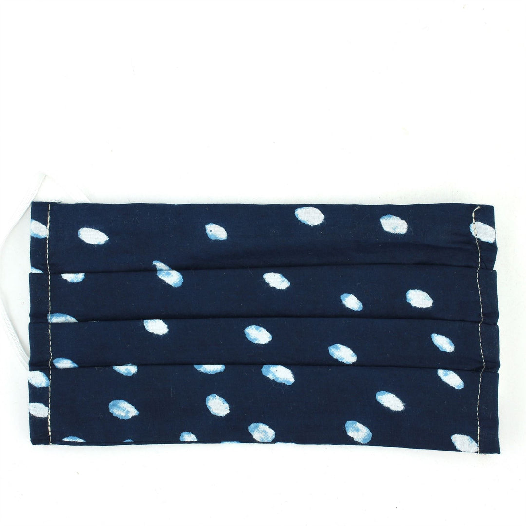 100% Cotton Handmade Pleated Face-Mask
