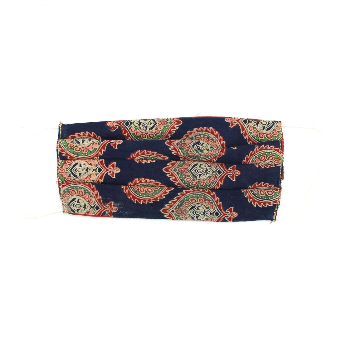 100% Cotton Handmade Pleated Face-Mask