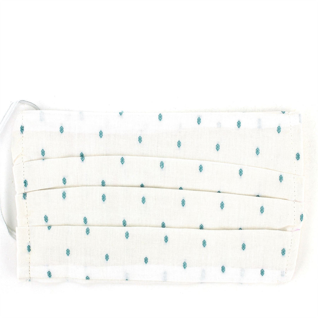 100% Cotton Handmade Pleated Face-Mask