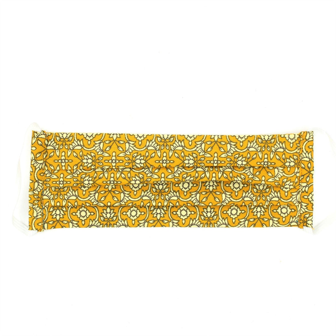 100% Cotton Handmade Pleated Face-Mask