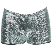 Sequin Hot Pants - Silver