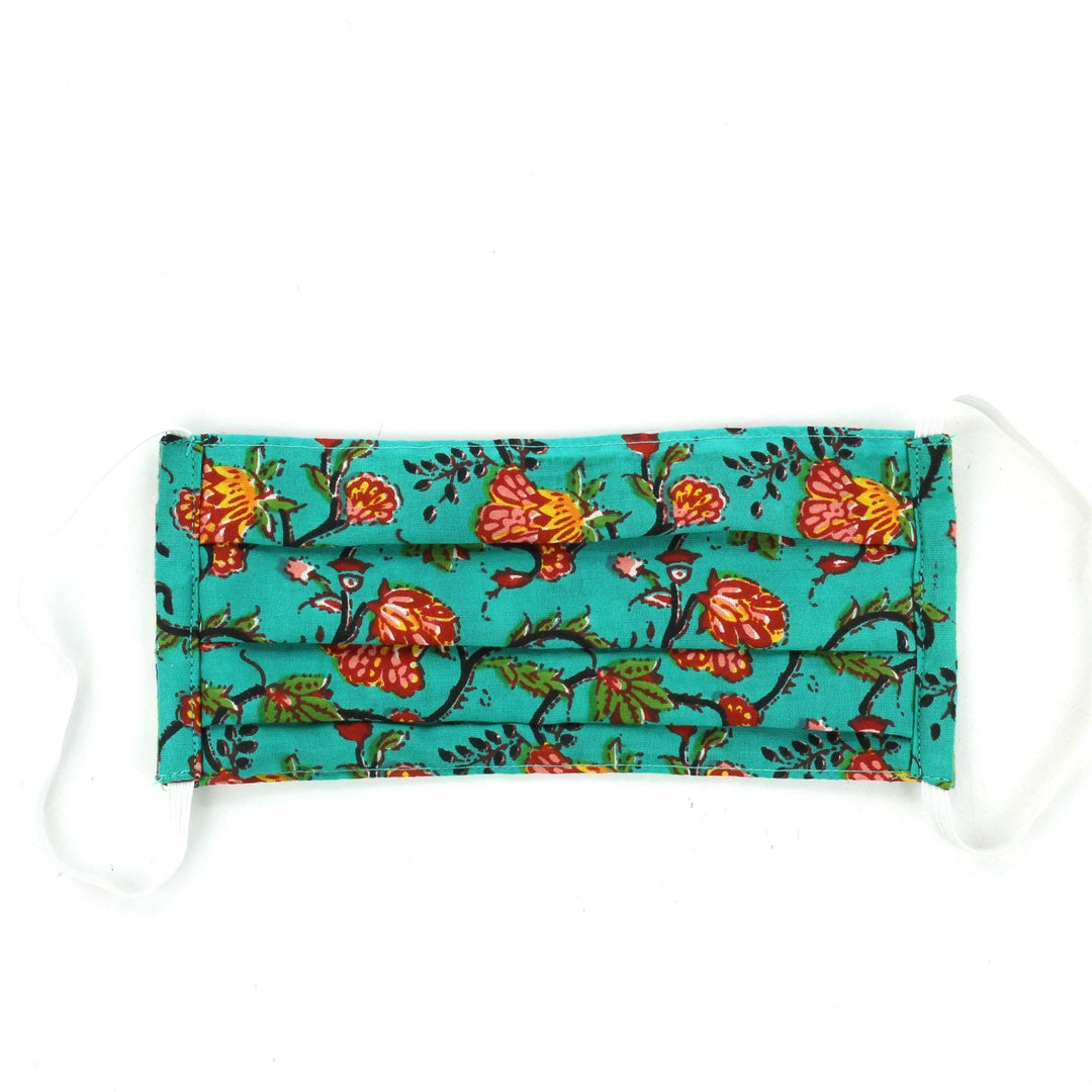 100% Cotton Handmade Pleated Face-Mask