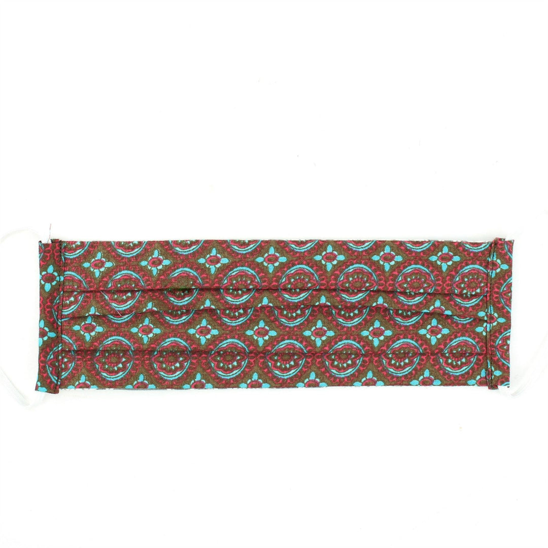 100% Cotton Handmade Pleated Face-Mask