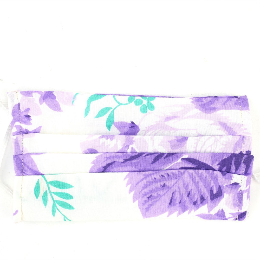 100% Cotton Handmade Pleated Face-Mask