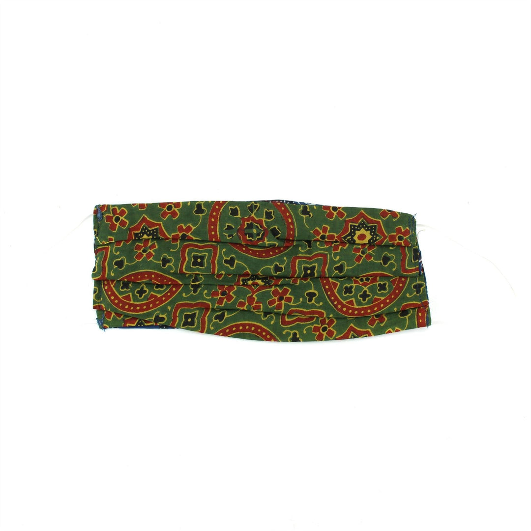 100% Cotton Handmade Pleated Face-Mask
