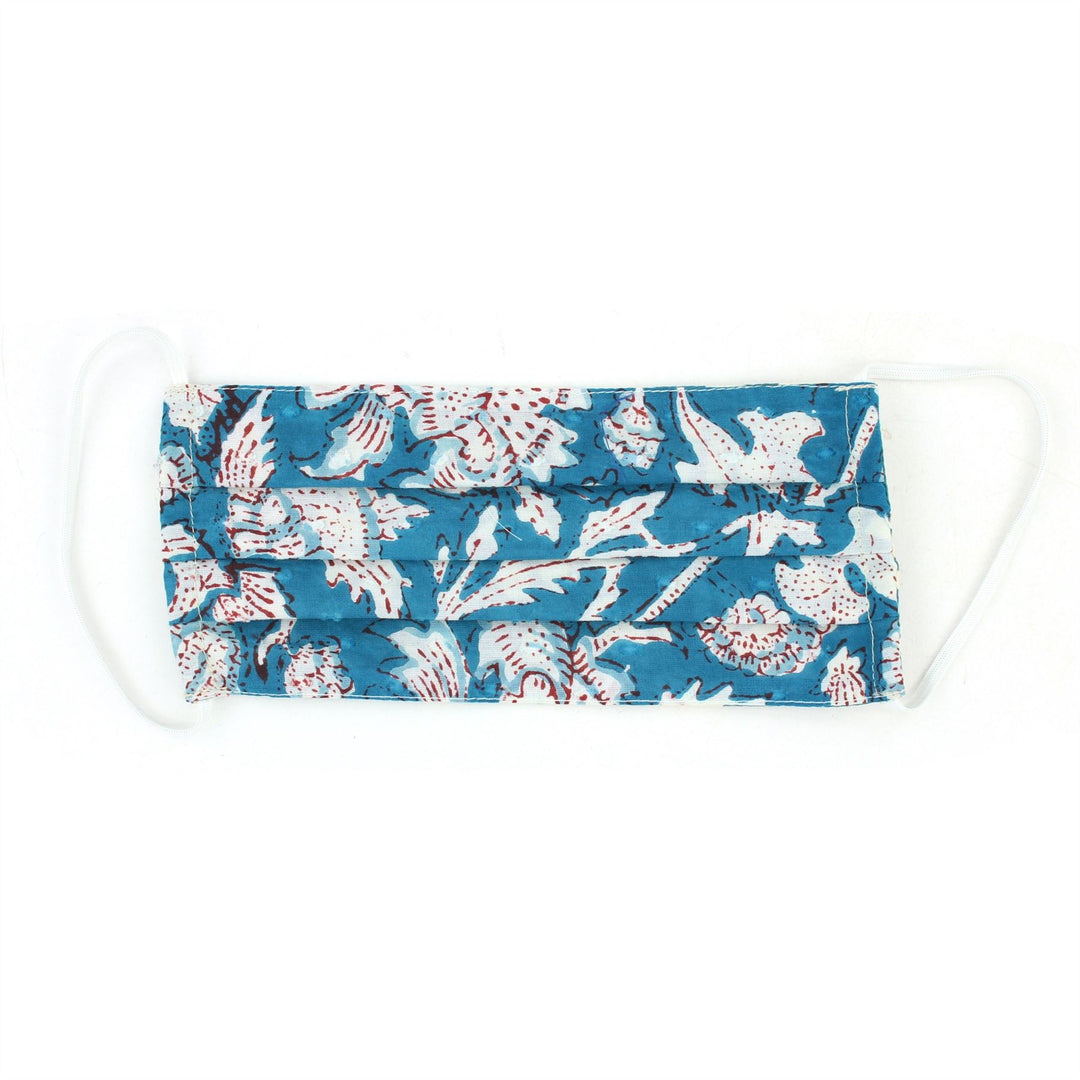 Handmade Pleated Cotton Face Mask - Pack of 5