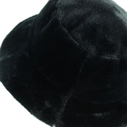 Faux Fur Bucket Hat - Fluffy Black