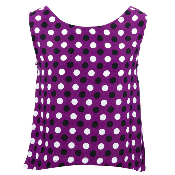 Box Top - Purple Polka
