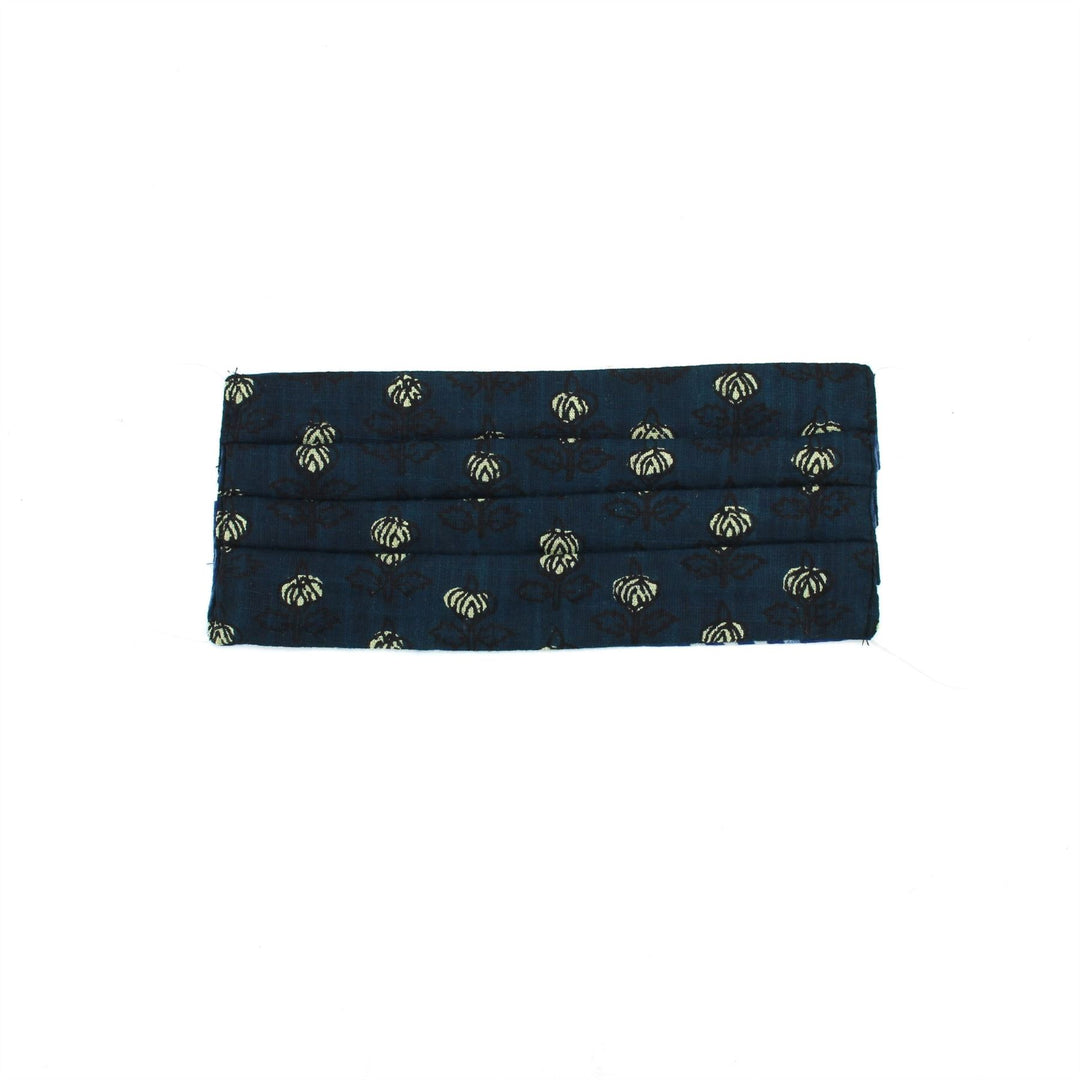 100% Cotton Handmade Pleated Face-Mask