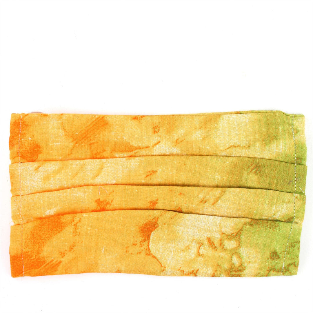 100% Cotton Handmade Pleated Face-Mask