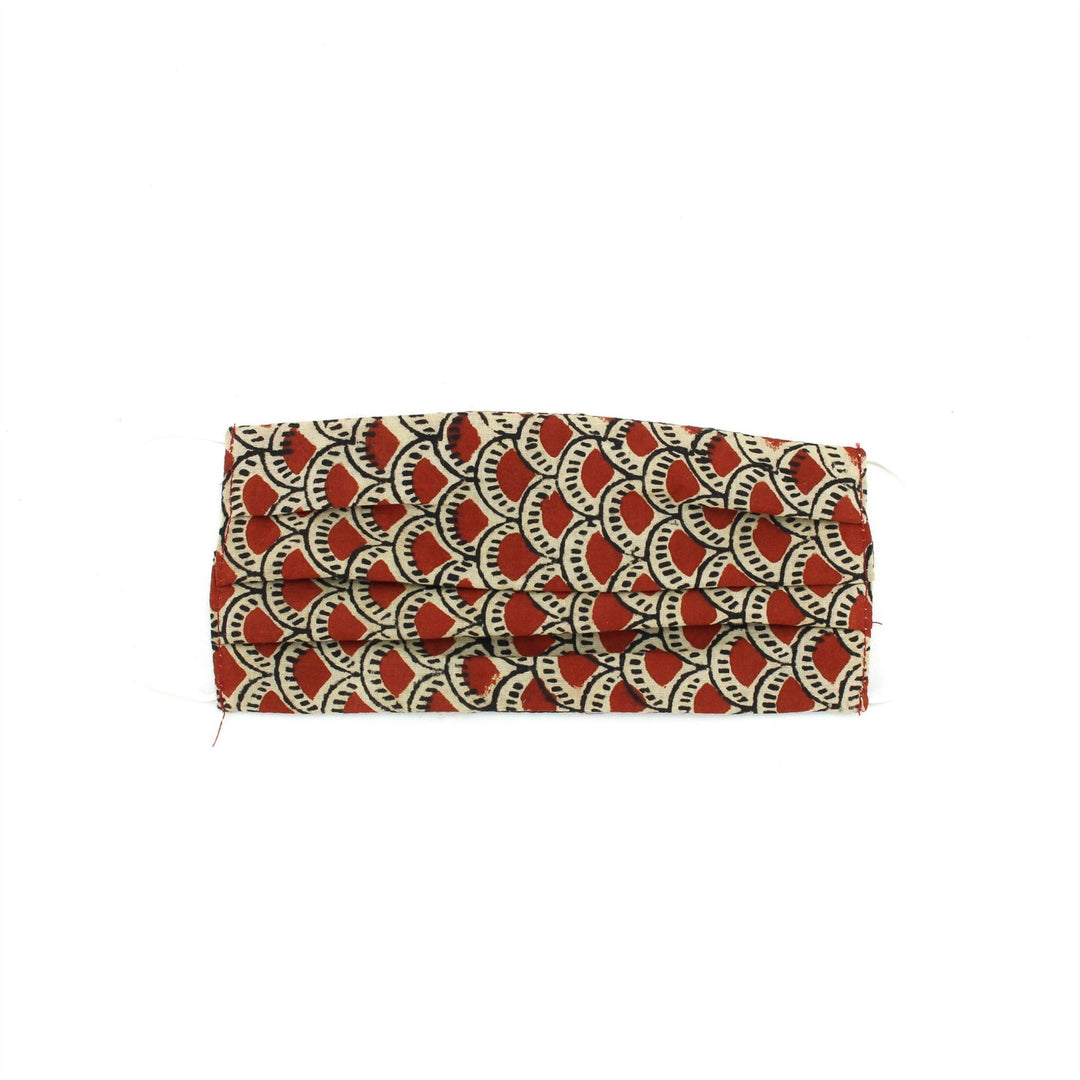 100% Cotton Handmade Pleated Face-Mask