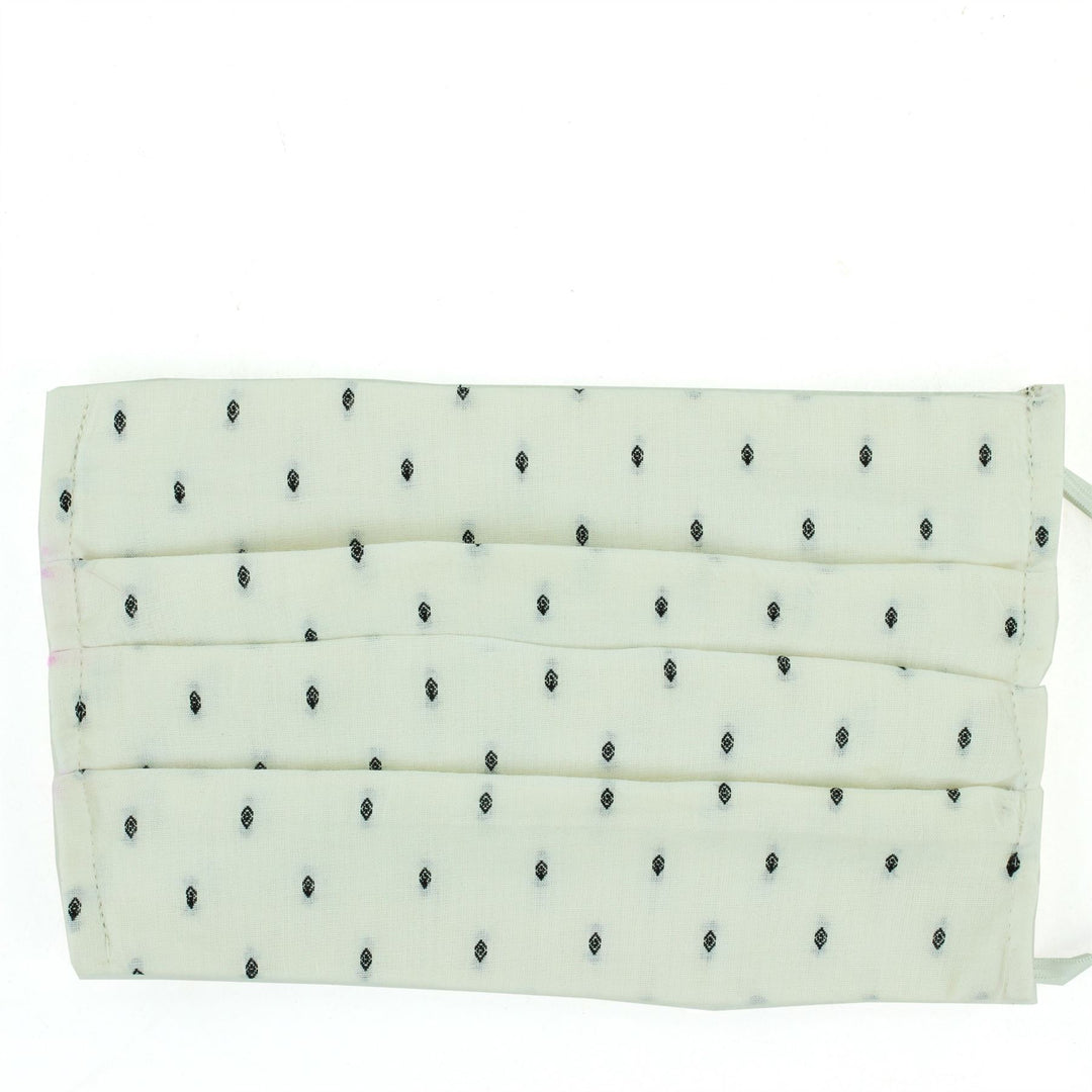 100% Cotton Handmade Pleated Face-Mask