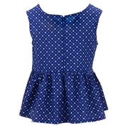 Ruched Box Top - Stars and Spots