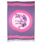 Viscose Rayon Sarong - Elephant Mandala - Purple