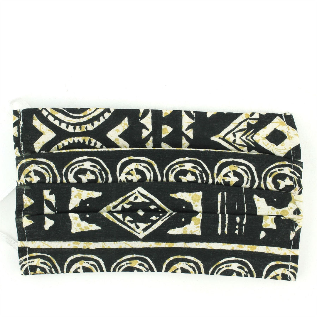 100% Cotton Handmade Pleated Face-Mask