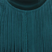 Cotton A-Line Dress - Teal