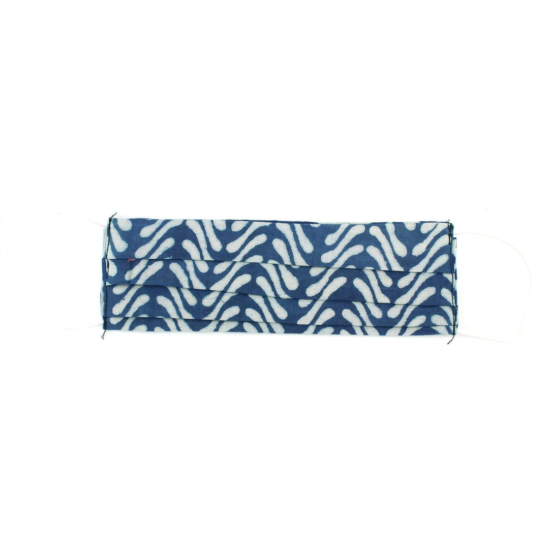 100% Cotton Handmade Pleated Face-Mask