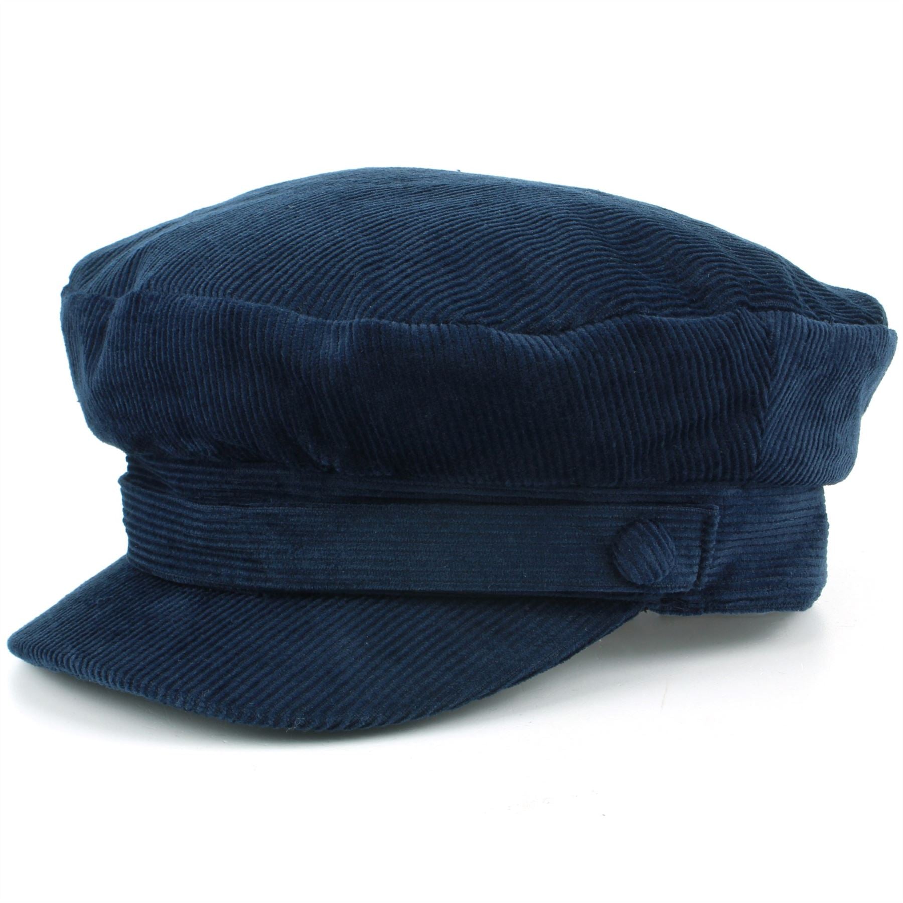 Corduroy Captain's Breton Cap Blue – LoudElephant