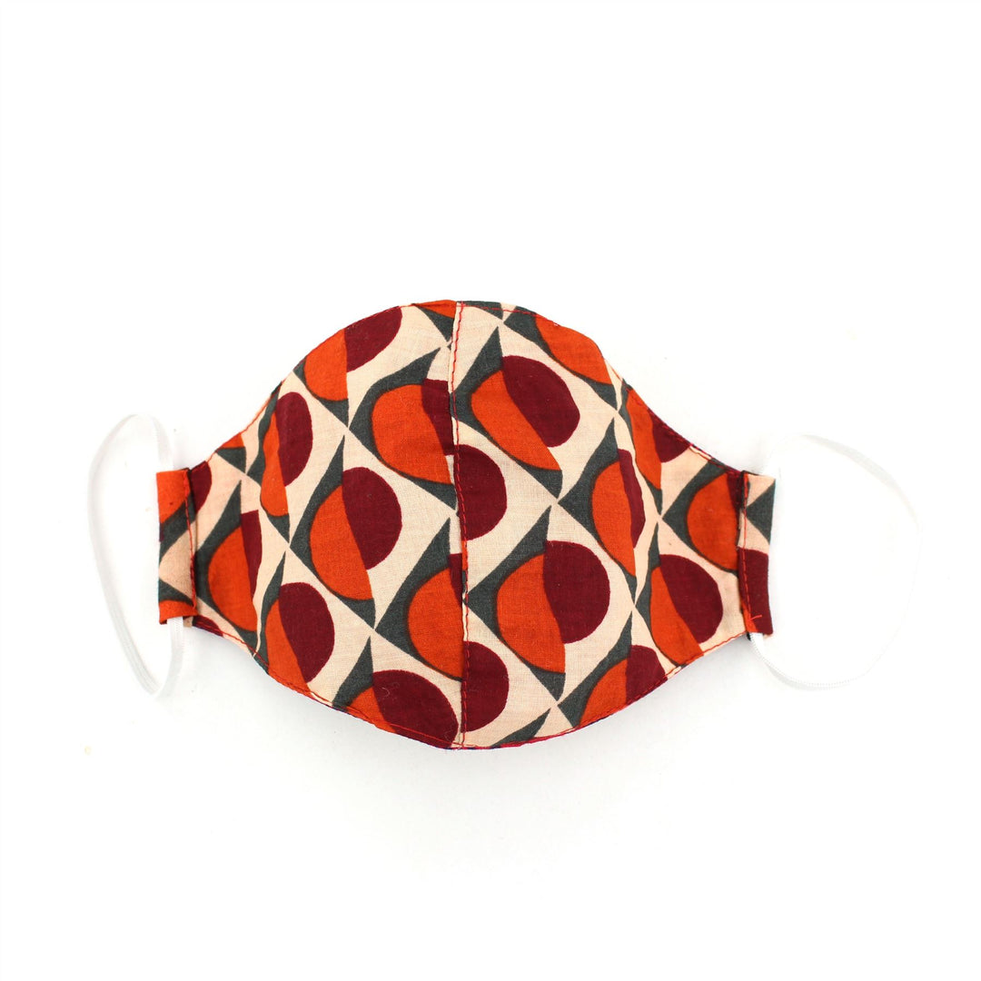 100% Cotton Handmade Pleated Face-Mask