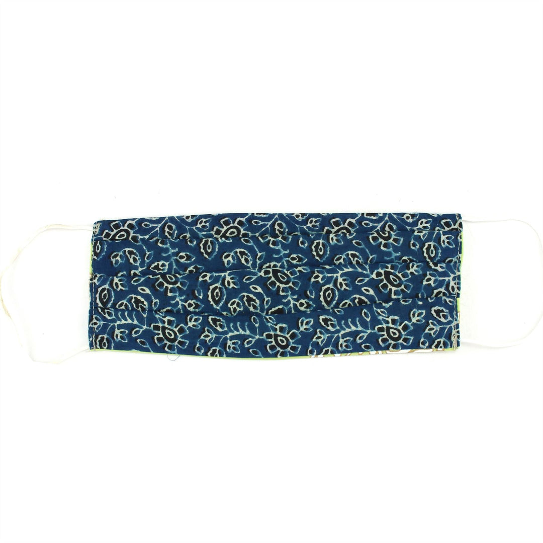 Handmade 100% Cotton Pleated Face-Mask