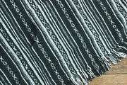 Brushed Cotton Hooded Poncho - Black Diamond