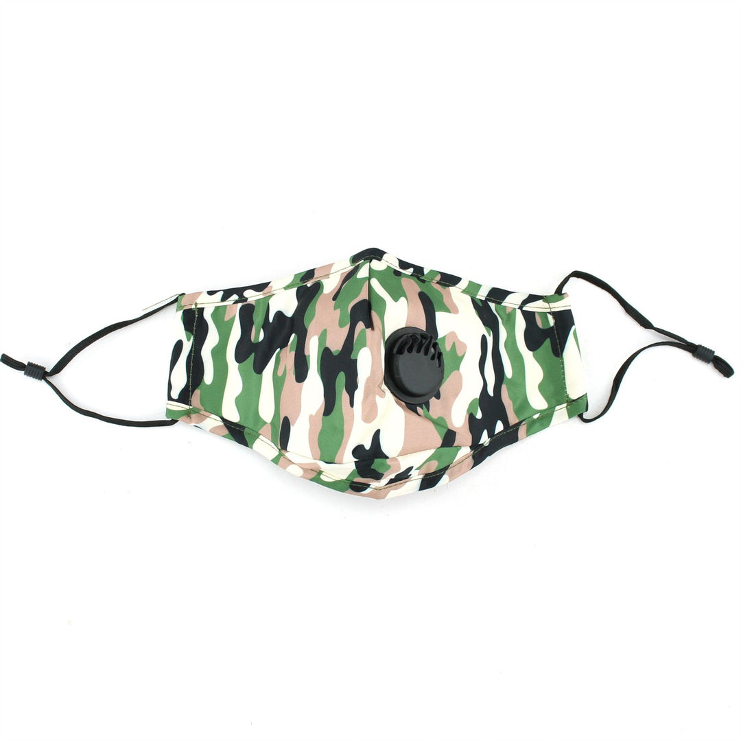 Breathable Vent Face Mask - Camo
