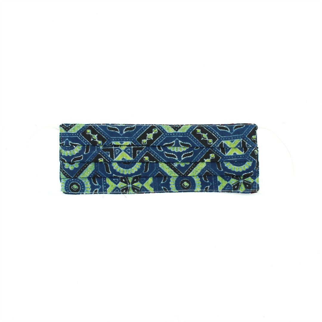 100% Cotton Handmade Pleated Face-Mask