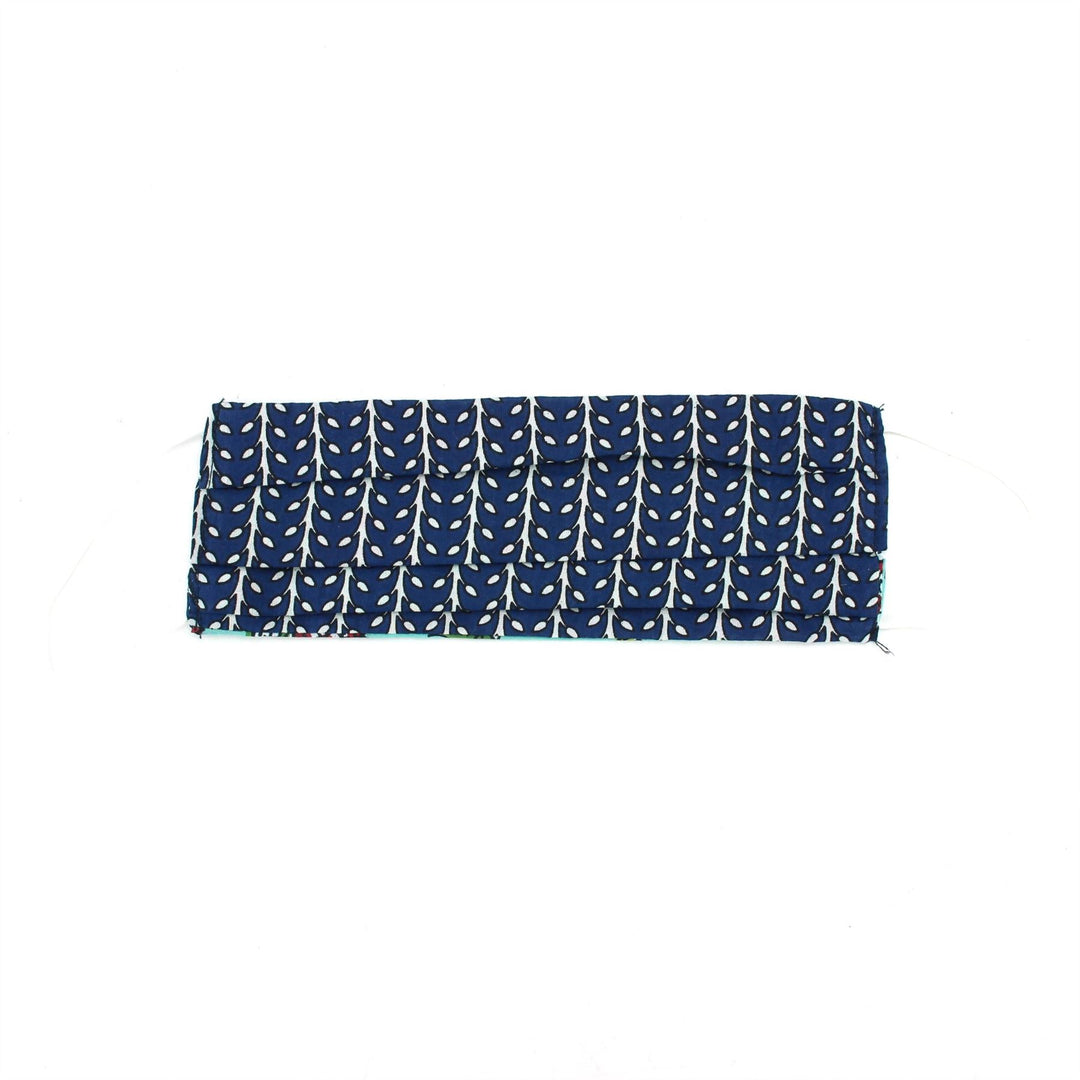 100% Cotton Handmade Pleated Face-Mask