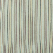 Cotton Grandad Collar Shirt - Cream Stripe