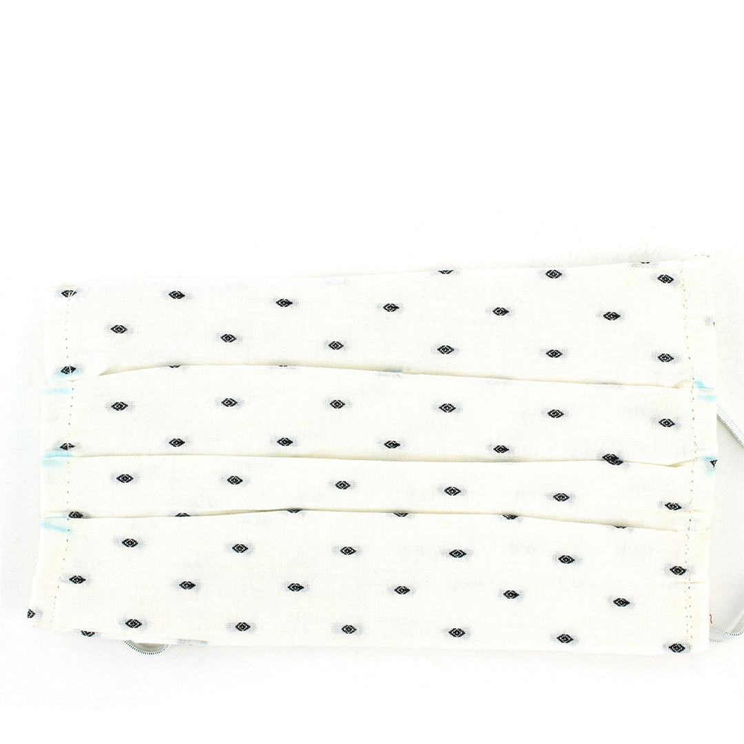 100% Cotton Handmade Pleated Face-Mask