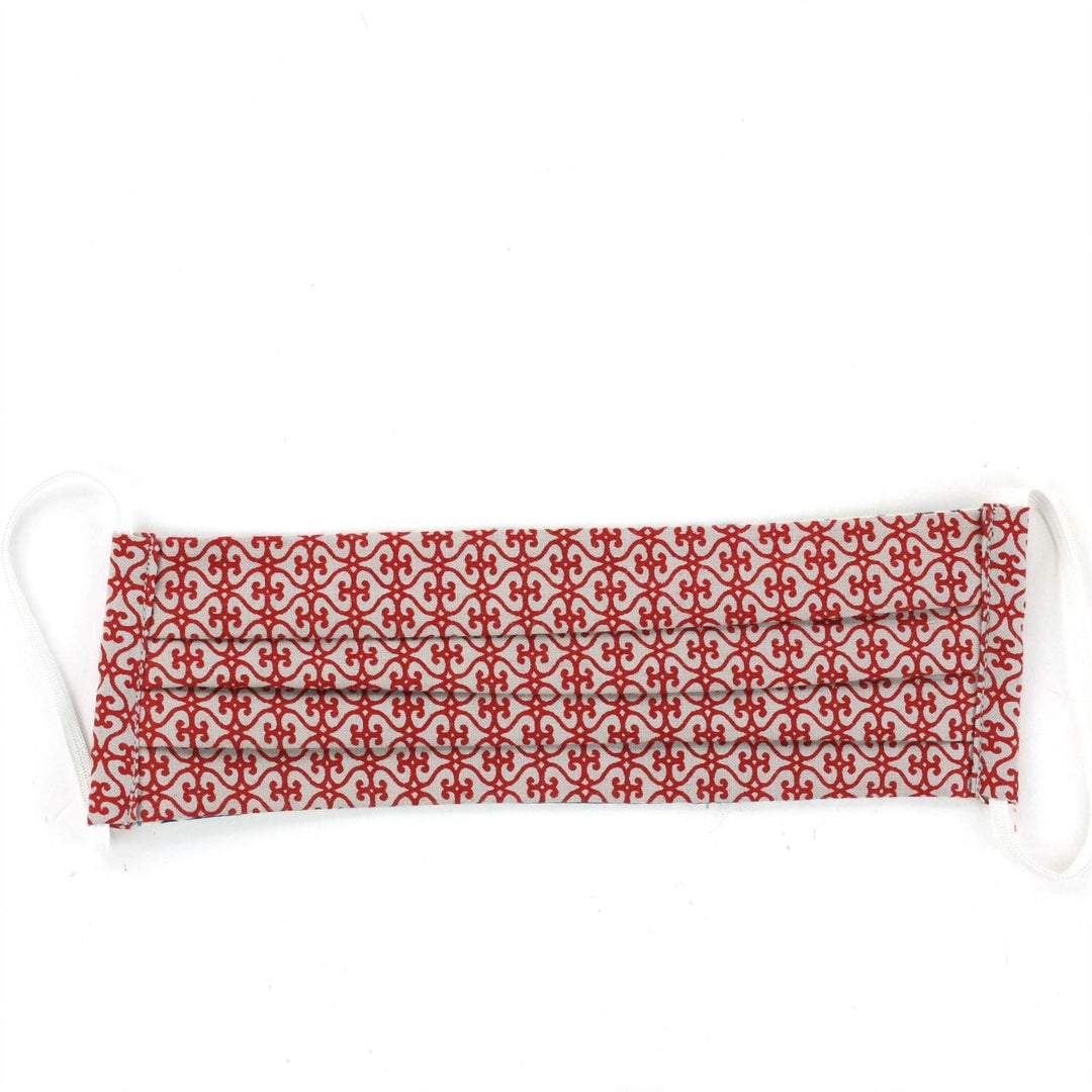 100% Cotton Handmade Pleated Face-Mask