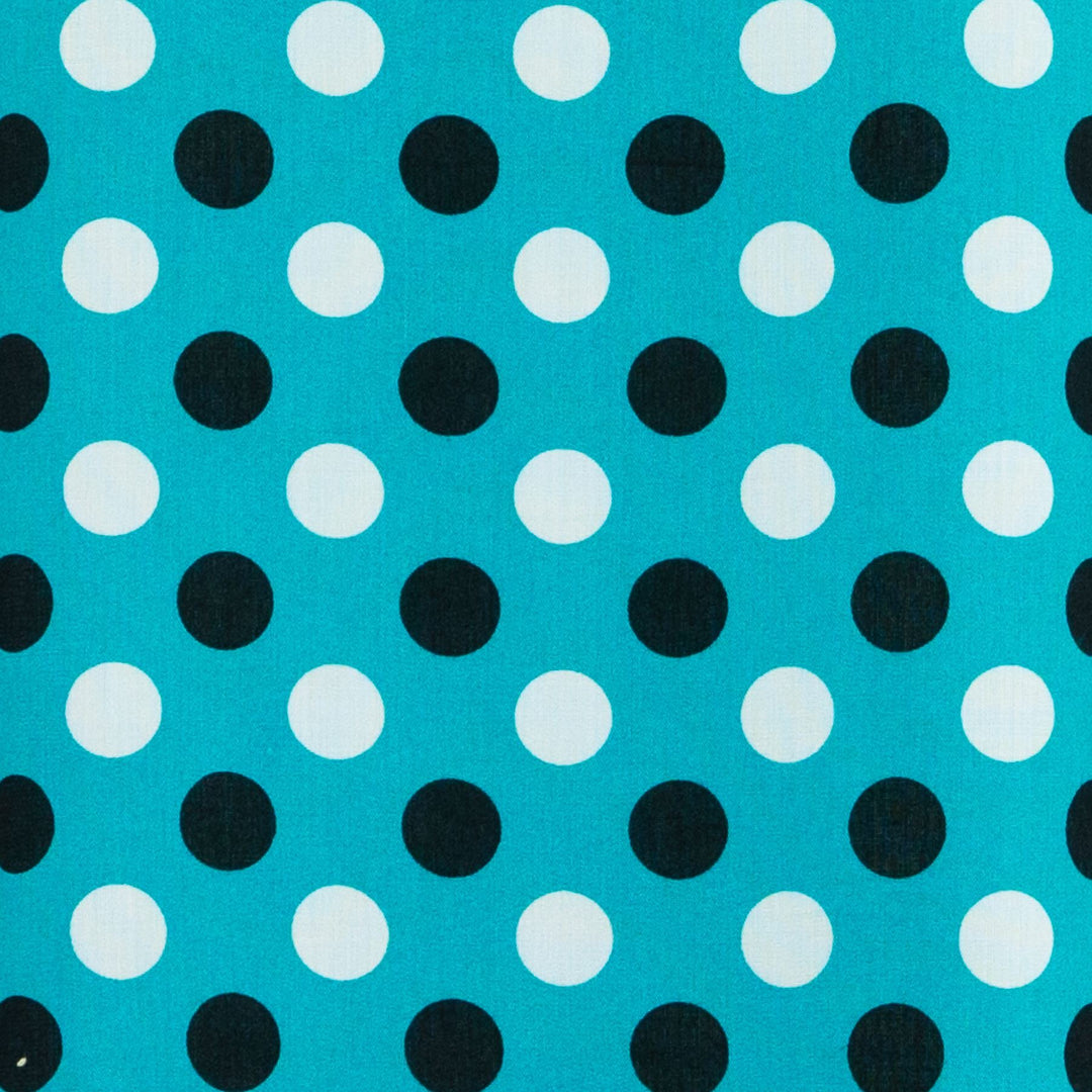 Strappy Dress - Turquise Polka Dots
