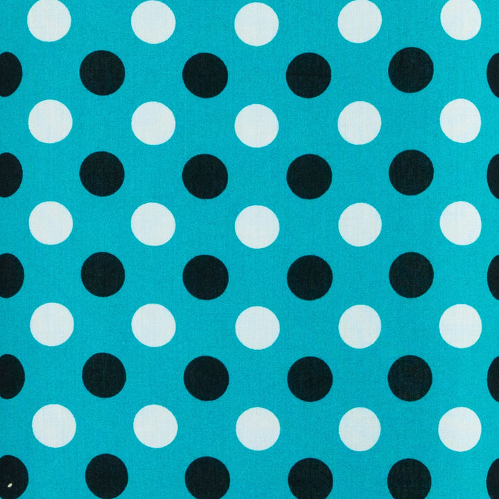 Strappy Dress - Turquise Polka Dots