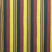 Striped Cotton Blanket With Tassel Edging - Burgundy Gold