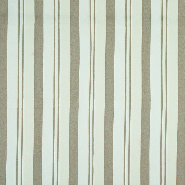 Large Cotton Stripe Blanket With Tassel Edging - Ivory