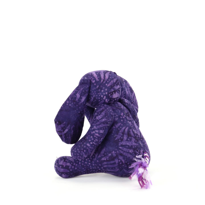 Batik Cotton Friendship Elephant - Purple Leaf