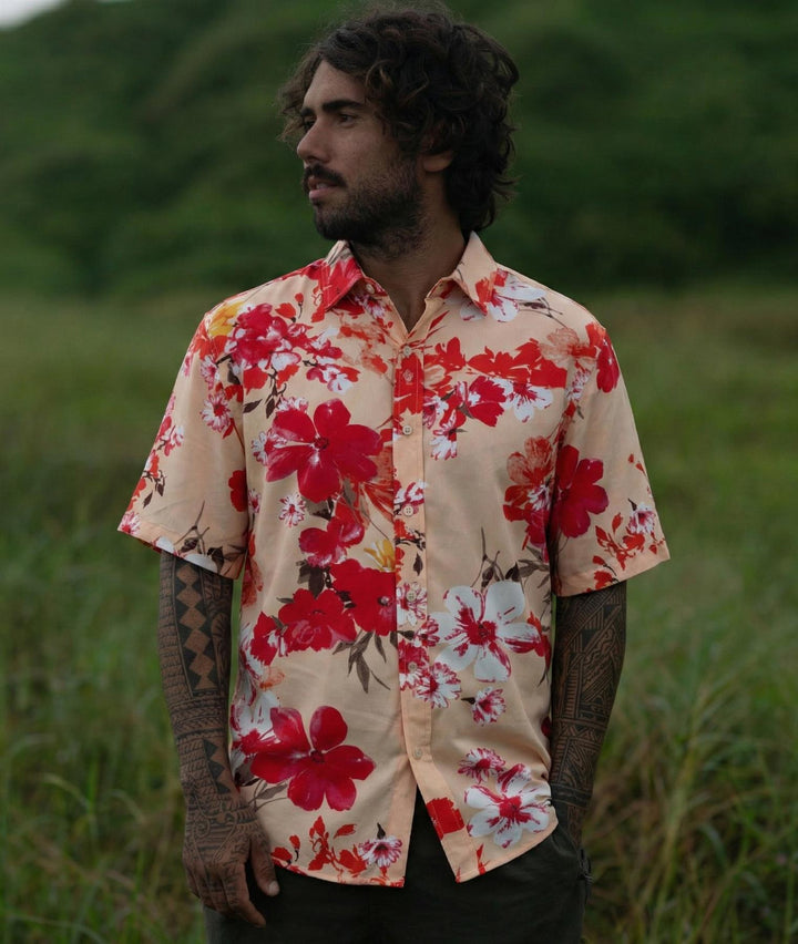 Regular Fit Short Sleeve Shirt - Pastel Petal