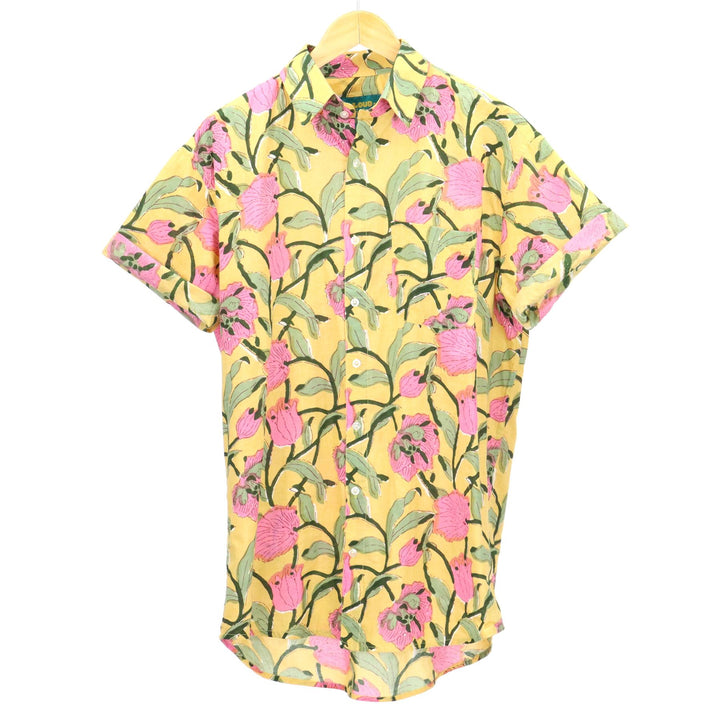 Regular Fit Short Sleeve Shirt - Sunburst Petals