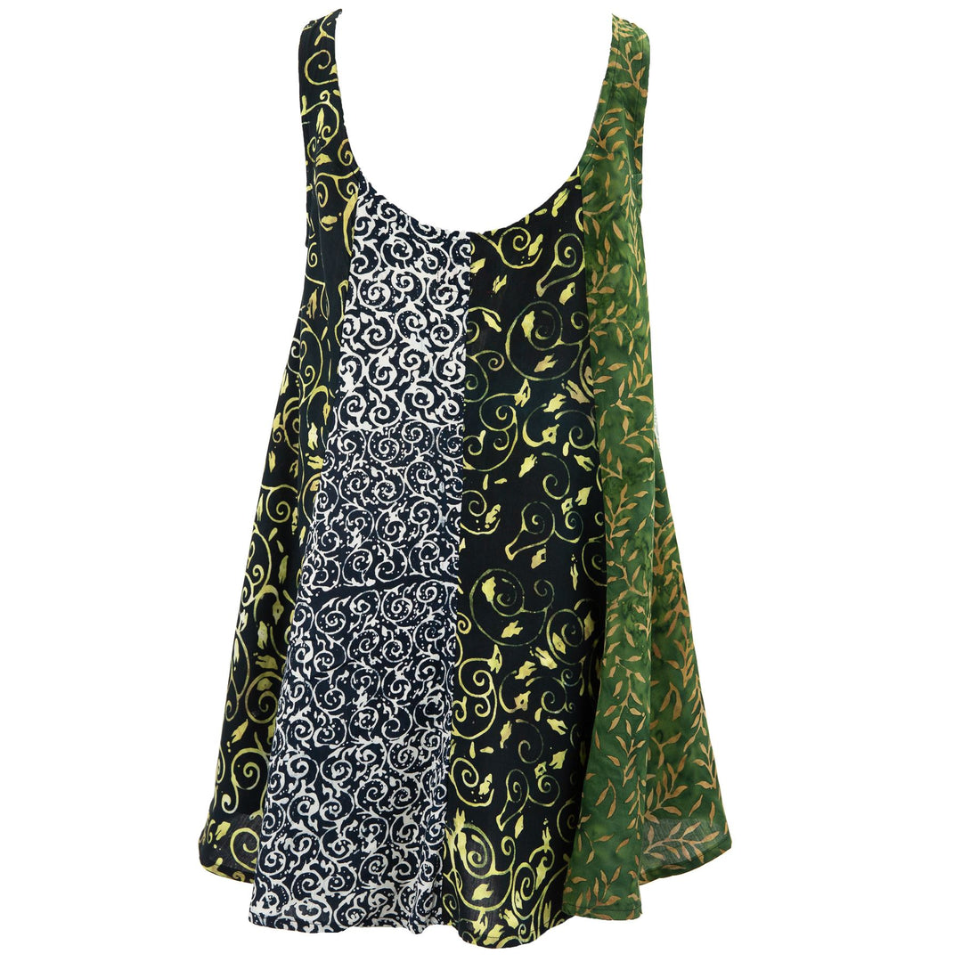 Floaty Dolly Dress - Fossil Forest Black