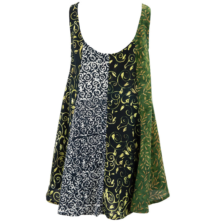 Floaty Dolly Dress - Fossil Forest Black