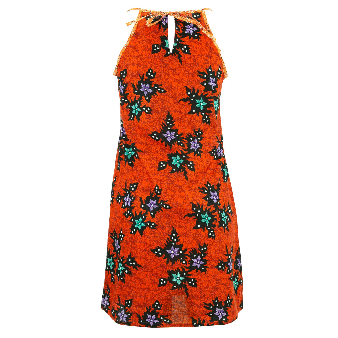 Strappy Dress - Red Freesia