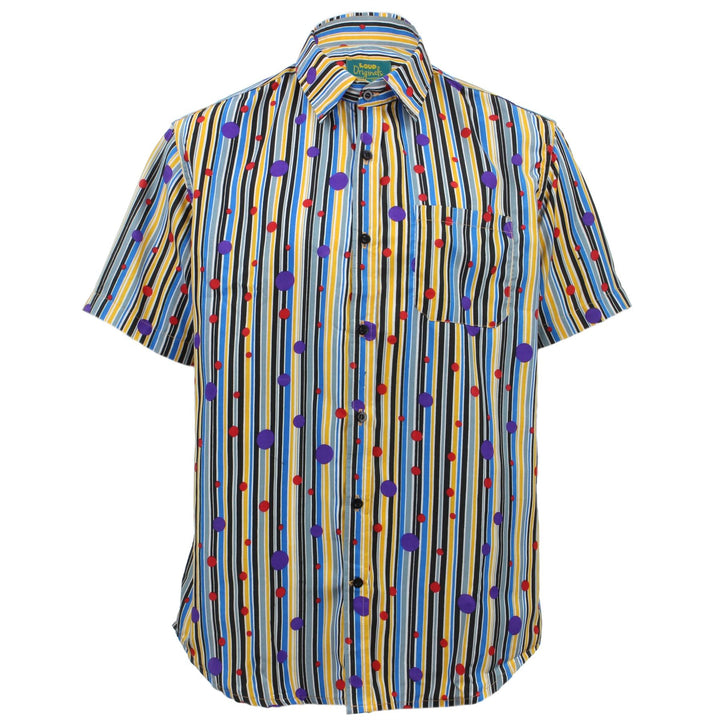 Tailored Fit Short Sleeve Shirt - Stripes & Spots