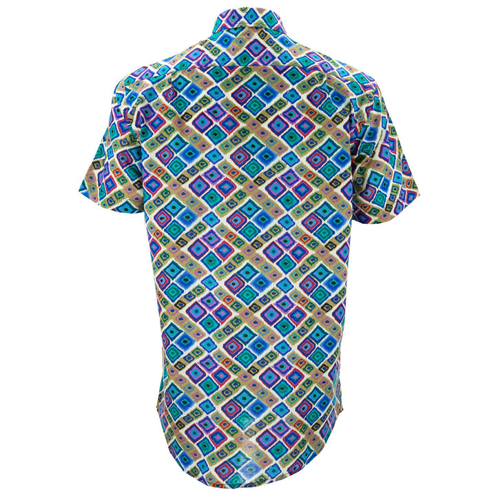 Regular Fit Short Sleeve Shirt - Squares