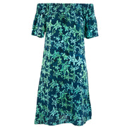 Shirred Comfy Dress - Turtle Bay Blue