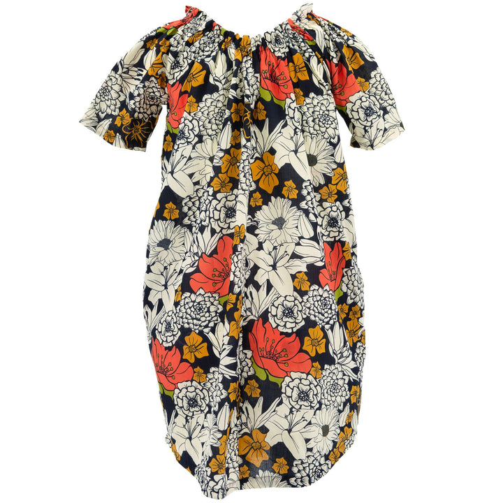 Tie Front Summer Dress - Super Floral