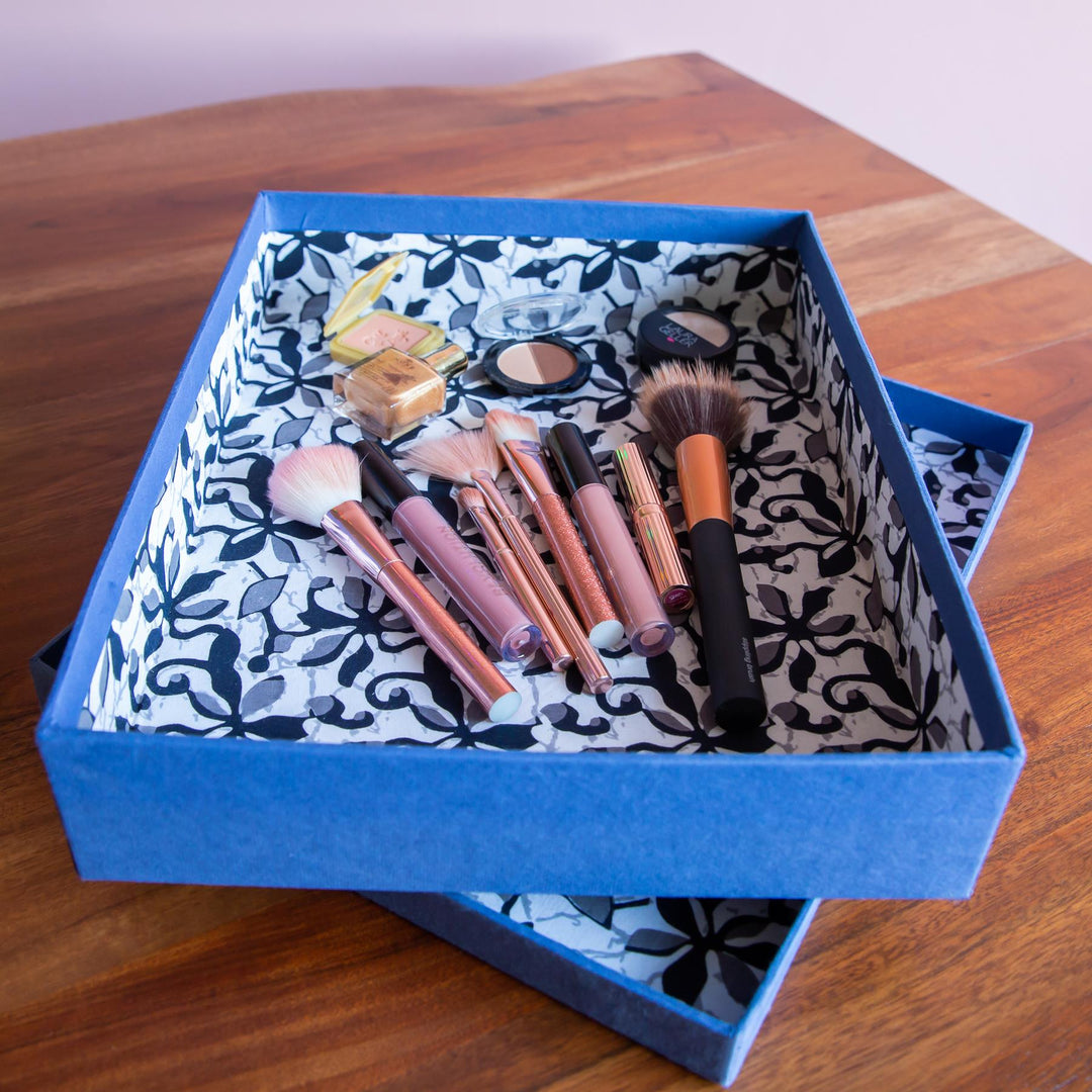 Handmade Luxury A4 Deep Presentation Shirt & Gift Box - Cobalt