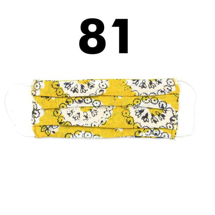 100% Cotton Handmade Pleated Face-Mask