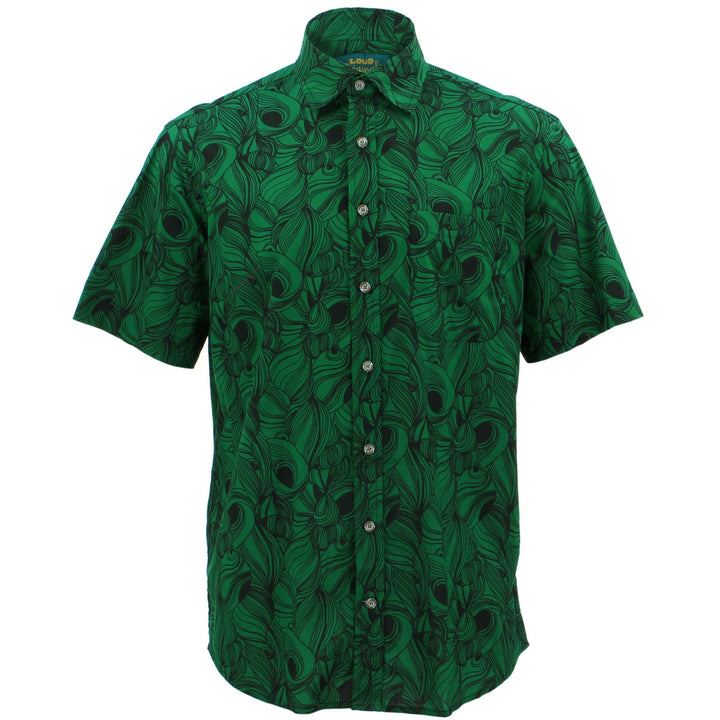 Regular Fit Short Sleeve Shirt - Black Hole Swirls