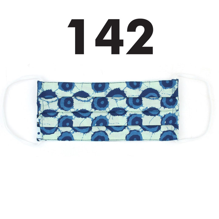 Handmade Pleated Cotton Face Mask - Pack of 5